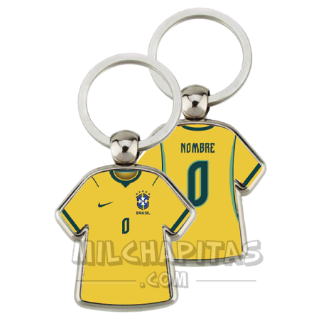 Llavero camiseta Brasil (Primera camiseta Mundial 2026)