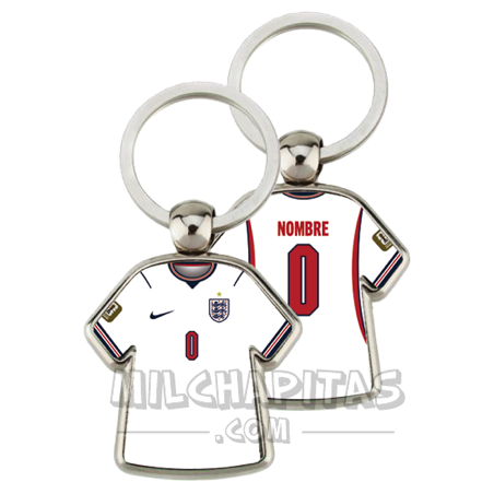 Llavero camiseta Inglaterra (Primera camiseta Mundial 2026)