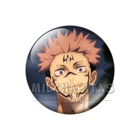 Chapa de Jujutsu Kaisen: Yuji Itadori (Marcas de Sukuna)