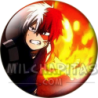 Chapa de My Hero Academia: Shoto Todoroki (Puño Llameante)