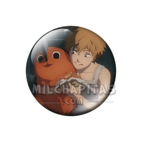 Chapa de Chainsaw Man: Denji (Con Pochita)