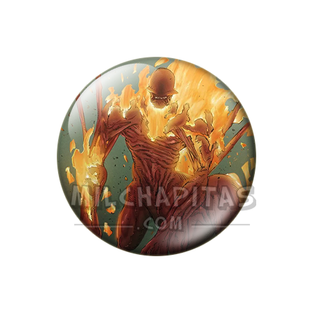 Chapa de Chainsaw Man: Demonio del Infierno