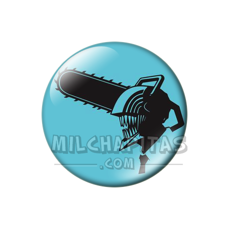 Chapa de Chainsaw Man: Silueta de Chainsaw Man