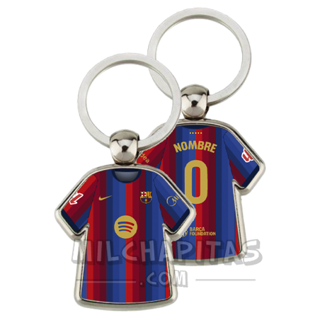 Llavero camiseta F.C.Barcelona (Primera camiseta 26/27)