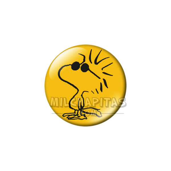 Chapa de Snoopy: Emilio (Woodstock) el pájaro amigo de Snoopy