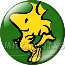 Chapa de Snoopy: Emilio (Woodstock) el pájaro amigo de Snoopy 2