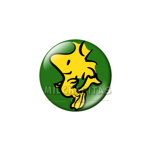 Chapa de Snoopy: Emilio (Woodstock) el pájaro amigo de Snoopy 2