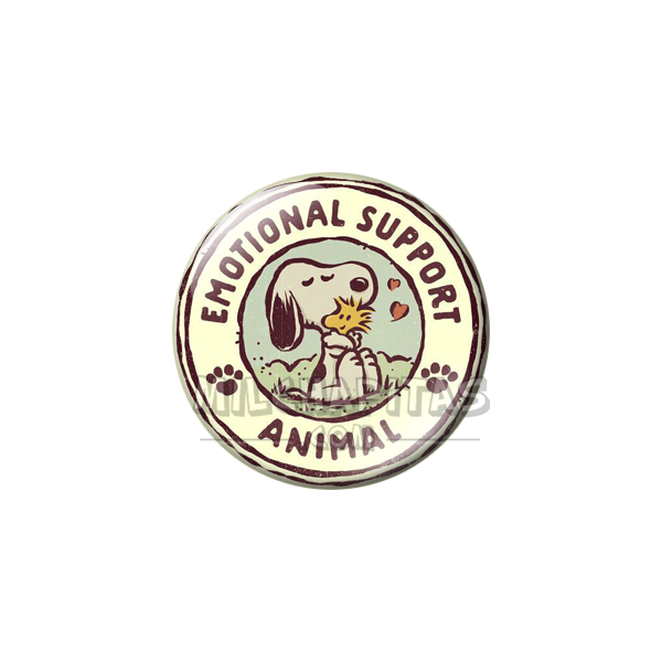 Chapa de Snoopy: Snoopy Emotional Support Animal 2