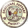 Chapa de Snoopy: Snoopy Emotional Support Animal 2