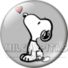 Chapa de Snoopy: Snoopy corazón