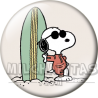 Chapa de Snoopy: Snoopy tabla de surf