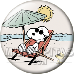 Snoopy y Emilio (Woodstock) en la playa