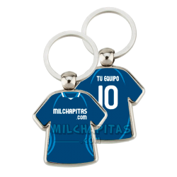 Llavero camiseta de fútbol personalizado