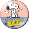 Chapa de Snoopy: Snoopy So Excited