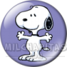 Chapa de Snoopy: Snoopy con los brazos abiertos