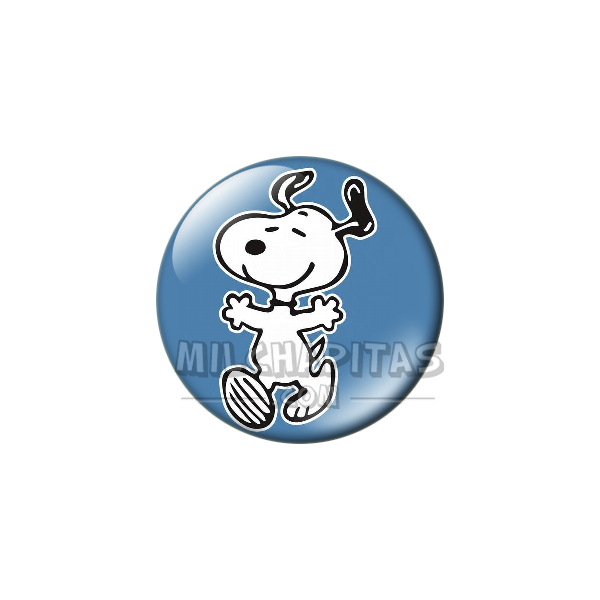 Chapa de Snoopy: Snoopy contento