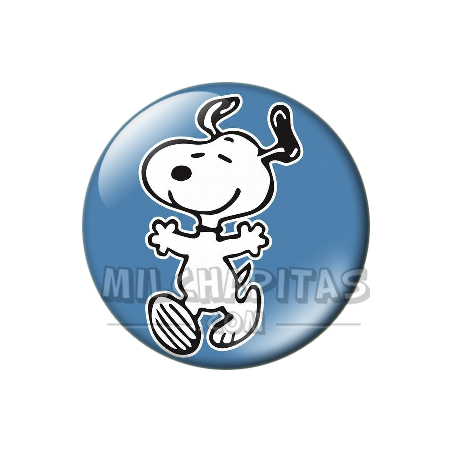 Chapa de Snoopy: Snoopy contento