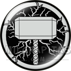 Chapa de Marvel: Mjolnir (Martillo de Thor)