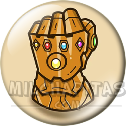 Chapa de Marvel: Guantelete del Infinito