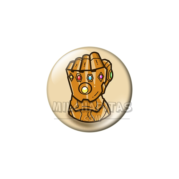 Chapa de Marvel: Guantelete del Infinito