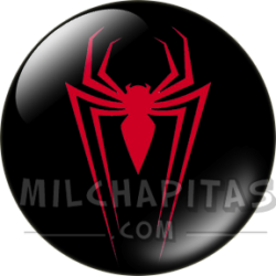 Chapa de Marvel: Logo Spider-Man (araña roja)