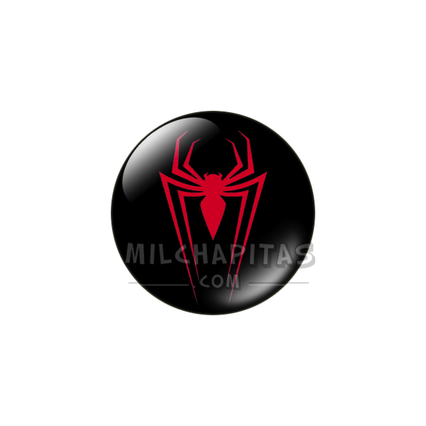 Chapa de Marvel: Logo Spider-Man (araña roja)