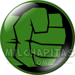 Chapa de Marvel: Logo Hulk (puño verde)