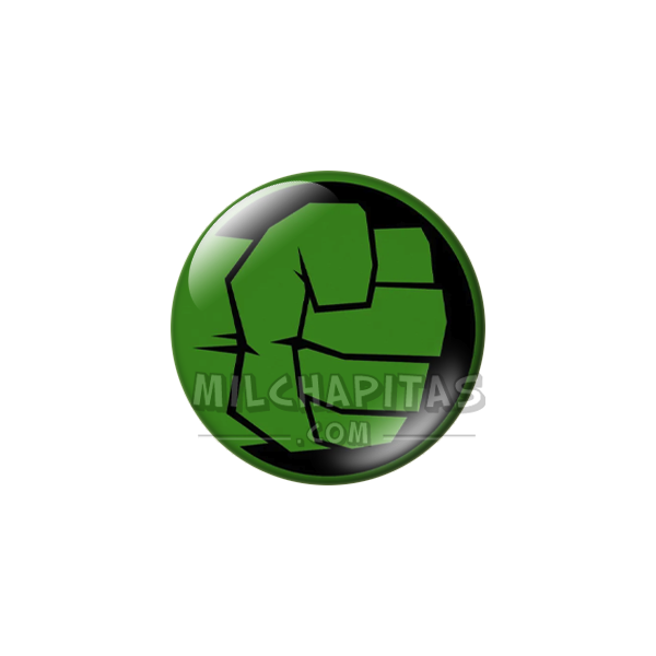 Chapa de Marvel: Logo Hulk (puño verde)