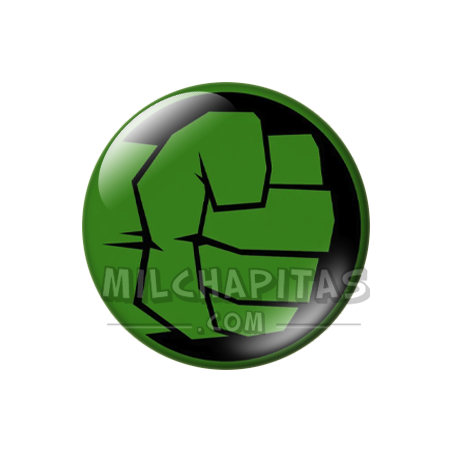Chapa de Marvel: Logo Hulk (puño verde)