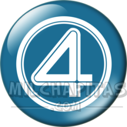 Chapa de Marvel: Logo 4 Fantásticos