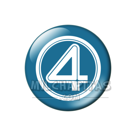 Chapa de Marvel: Logo 4 Fantásticos
