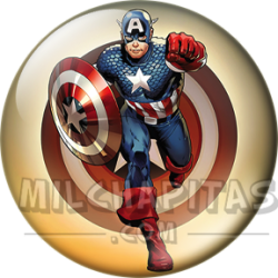 Chapa de Marvel: Capitán América