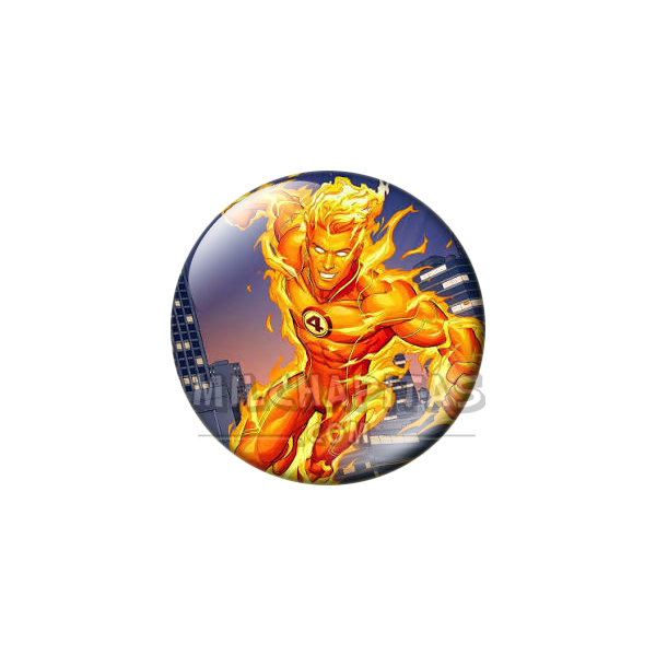 Chapa de Marvel: Antorcha Humana (Human Torch)