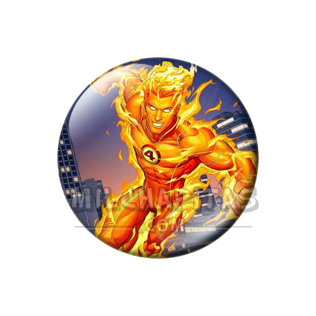 Chapa de Marvel: Antorcha Humana (Human Torch)