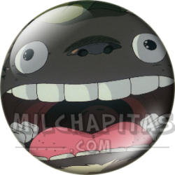 Chapa de Studio Ghibli: Totoro sonriendo