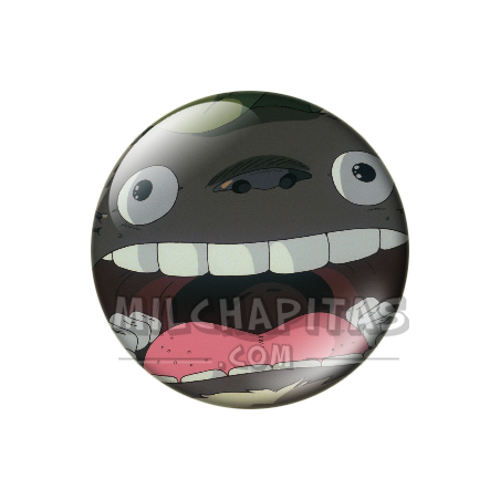 Chapa de Studio Ghibli: Totoro sonriendo