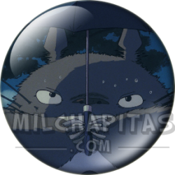 Chapa de Studio Ghibli: Totoro con el paraguas