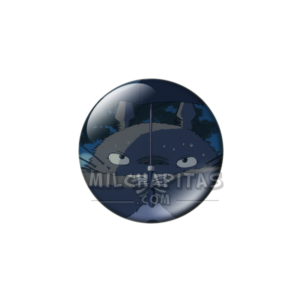 Chapa de Studio Ghibli: Totoro con el paraguas