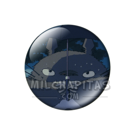 Chapa de Studio Ghibli: Totoro con el paraguas