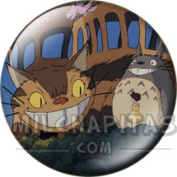 Chapa de Studio Ghibli: Gatobús y Totoro