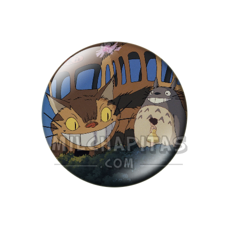Chapa de Studio Ghibli: Gatobús y Totoro
