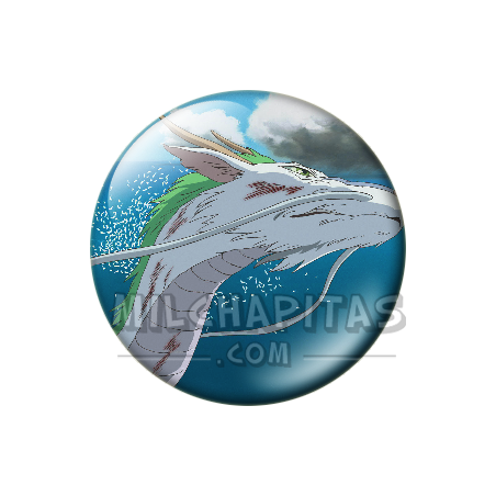 Chapa de Studio Ghibli: Haku dragón
