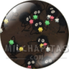Chapa de Studio Ghibli: Carboncillos (Susuwatari) con estrellas