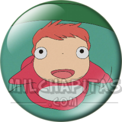 Chapa de Studio Ghibli: Ponyo en el cubo