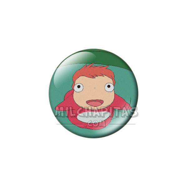 Chapa de Studio Ghibli: Ponyo en el cubo