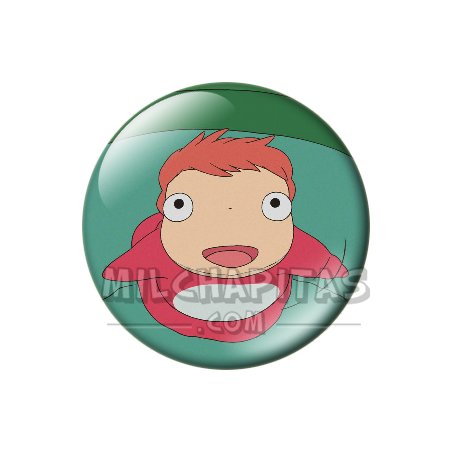 Chapa de Studio Ghibli: Ponyo en el cubo