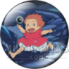 Chapa de Studio Ghibli: Ponyo corriendo sobre las olas