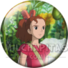 Chapa de Studio Ghibli: Arrietty entre flores