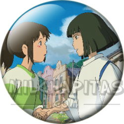 Chapa de Studio Ghibli: Chihiro y Haku
