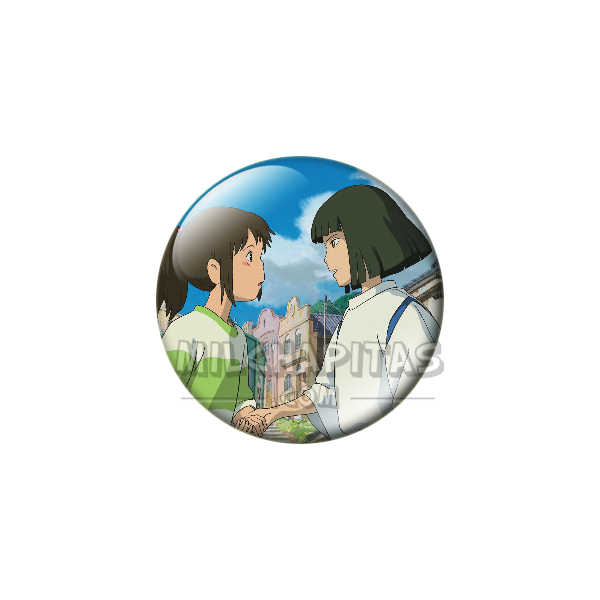 Chapa de Studio Ghibli: Chihiro y Haku